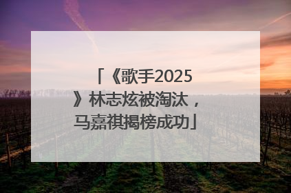 《歌手2025》林志炫被淘汰，马嘉祺揭榜成功