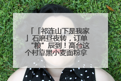 「祁连山下是我家」石磨昼夜转，订单“粮”辰到！高台这个村靠黑小麦面粉拿下成立来最大订单