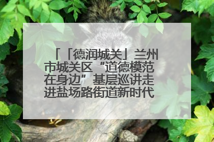 「德润城关」兰州市城关区“道德模范在身边”基层巡讲走进盐场路街道新时代文明实践所