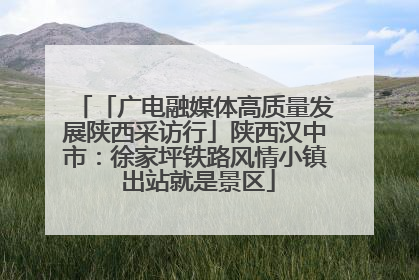 「广电融媒体高质量发展陕西采访行」陕西汉中市：徐家坪铁路风情小镇 出站就是景区