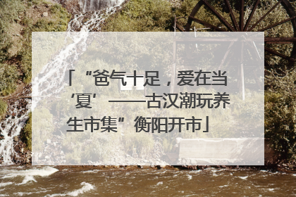 “爸气十足，爱在当‘夏’——古汉潮玩养生市集”衡阳开市