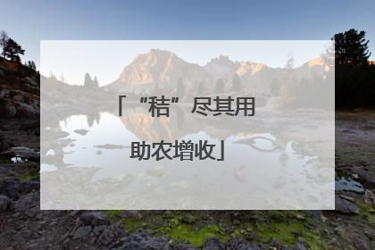 “秸”尽其用 助农增收