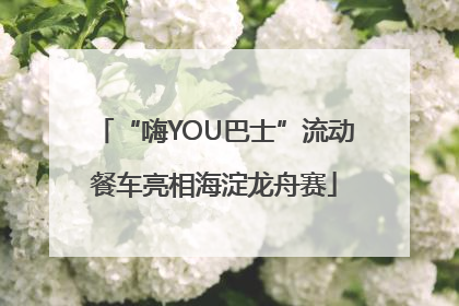 “嗨YOU巴士”流动餐车亮相海淀龙舟赛