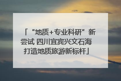 “地质+专业科研”新尝试 四川宜宾兴文石海打造地质旅游新标杆