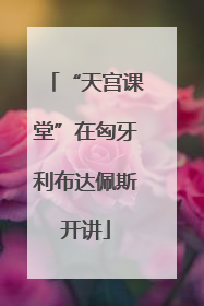 “天宫课堂”在匈牙利布达佩斯开讲