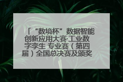 “数境杯”数据智能创新应用大赛·工业数字孪生 专业赛（第四届）全国总决赛及颁奖典礼成功举办