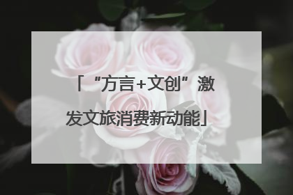 “方言+文创”激发文旅消费新动能