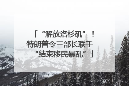 “解放洛杉矶”！特朗普令三部长联手“结束移民暴乱”