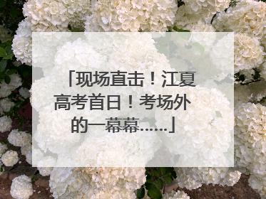 现场直击！江夏高考首日！考场外的一幕幕……