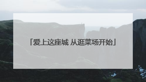爱上这座城 从逛菜场开始