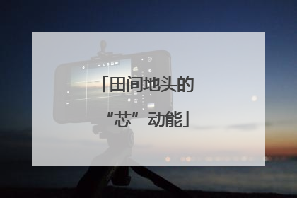 田间地头的“芯”动能