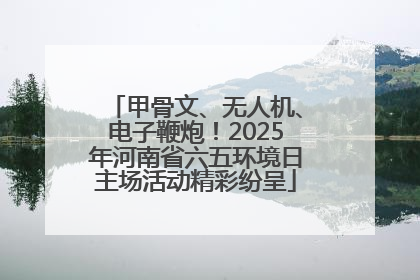 甲骨文、无人机、电子鞭炮！2025年河南省六五环境日主场活动精彩纷呈