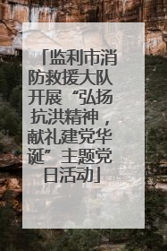 监利市消防救援大队开展“弘扬抗洪精神，献礼建党华诞”主题党日活动