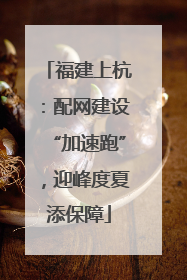 福建上杭：配网建设“加速跑”，迎峰度夏添保障