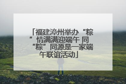 福建漳州举办“粽”情满满迎端午 同“粽”同源是一家端午联谊活动