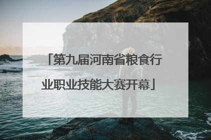 第九届河南省粮食行业职业技能大赛开幕