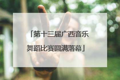 第十三届广西音乐舞蹈比赛圆满落幕