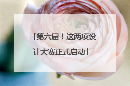 第六届！这两项设计大赛正式启动