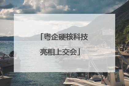 粤企硬核科技亮相上交会