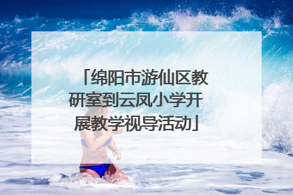 绵阳市游仙区教研室到云凤小学开展教学视导活动