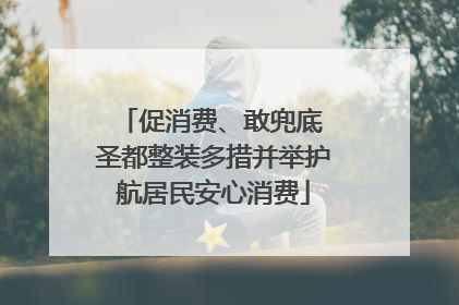 促消费、敢兜底 圣都整装多措并举护航居民安心消费