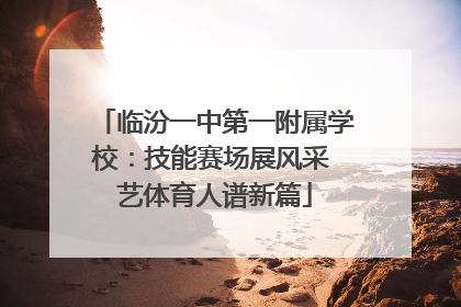 临汾一中第一附属学校：技能赛场展风采 艺体育人谱新篇
