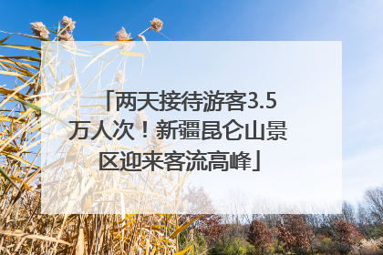 两天接待游客3.5万人次！新疆昆仑山景区迎来客流高峰