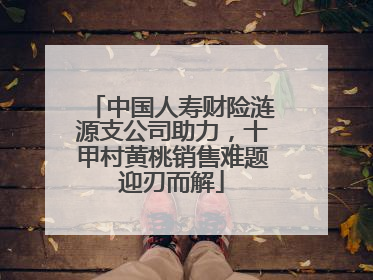 中国人寿财险涟源支公司助力，十甲村黄桃销售难题迎刃而解