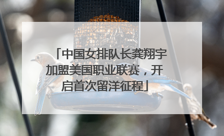 中国女排队长龚翔宇加盟美国职业联赛，开启首次留洋征程