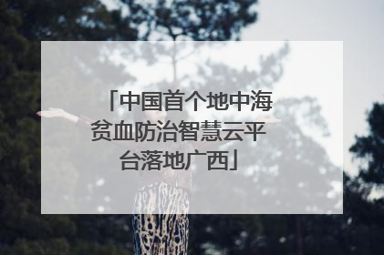 中国首个地中海贫血防治智慧云平台落地广西