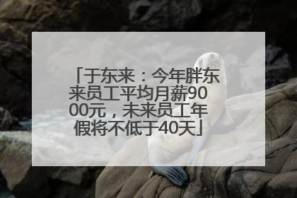 于东来：今年胖东来员工平均月薪9000元，未来员工年假将不低于40天