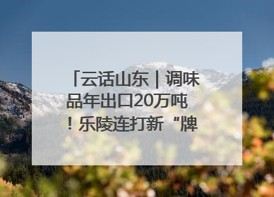 云话山东｜调味品年出口20万吨！乐陵连打新“牌”助力企业出海