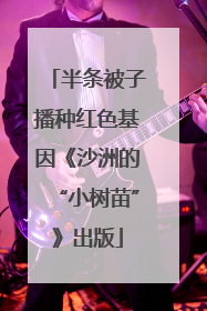 半条被子播种红色基因《沙洲的“小树苗”》出版