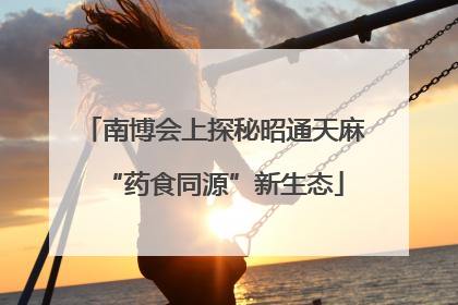 南博会上探秘昭通天麻“药食同源”新生态