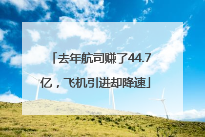 去年航司赚了44.7亿，飞机引进却降速
