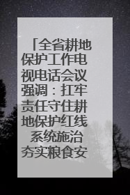 全省耕地保护工作电视电话会议强调：扛牢责任守住耕地保护红线 系统施治夯实粮食安全根基 王宁作出批示 王予波出席并讲话
