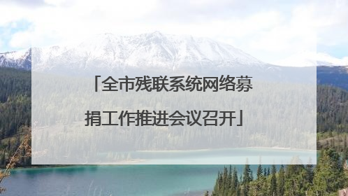 全市残联系统网络募捐工作推进会议召开