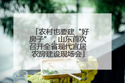农村也要建“好房子”，山东首次召开全省现代宜居农房建设现场会