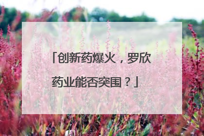 创新药爆火，罗欣药业能否突围？