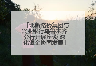 北新路桥集团与兴业银行乌鲁木齐分行开展座谈 深化银企协同发展