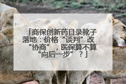 商保创新药目录靴子落地：价格“谈判”改“协商”，医保算不算“向后一步”？