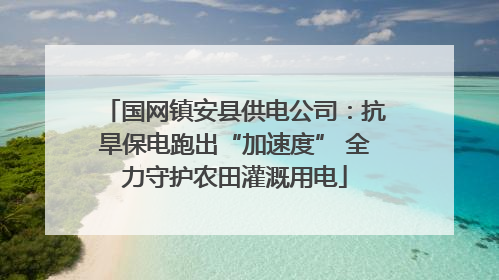 国网镇安县供电公司：抗旱保电跑出“加速度” 全力守护农田灌溉用电