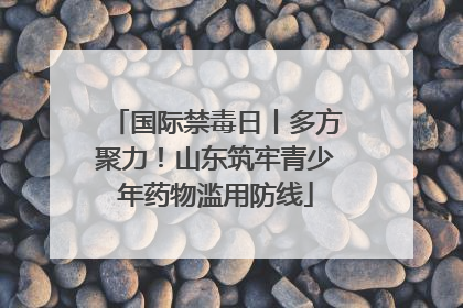 国际禁毒日丨多方聚力！山东筑牢青少年药物滥用防线
