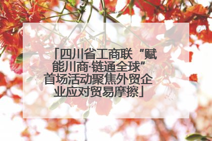 四川省工商联“赋能川商·链通全球”首场活动聚焦外贸企业应对贸易摩擦
