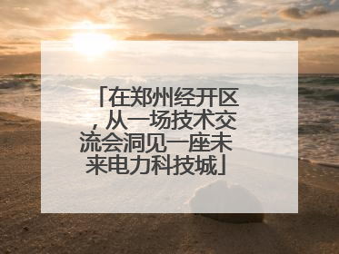 在郑州经开区，从一场技术交流会洞见一座未来电力科技城