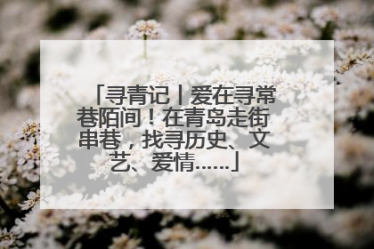寻青记丨爱在寻常巷陌间！在青岛走街串巷，找寻历史、文艺、爱情……