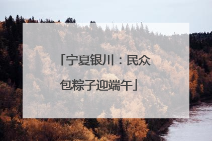 宁夏银川：民众包粽子迎端午