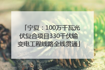宁夏：100万千瓦光伏复合项目330千伏输变电工程线路全线贯通
