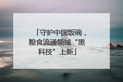守护中国饭碗，粮食流通领域“黑科技”上新