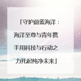 守护蔚蓝海洋：海洋至尊与青年携手用科技与行动之力托起纯净未来